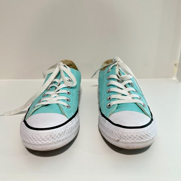 Converse Chuck Taylor All Star Low Top Sneakers Mint Green Womens Size 7 Mens 8 - Picture 2 of 11